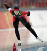 李奇时在索契冬奥会女子1500米速滑决赛中