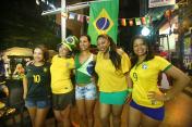 羊城街头的巴西球迷