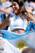 世界杯1/8决赛  阿根廷球迷人多势众