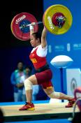 南京青奥会女子48公斤级A组 中国队蒋惠花夺冠