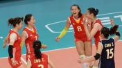 女排世锦赛D组 中国3比2胜日本小组第一晋级