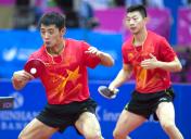 仁川亚运乒乓球男双决赛 中国队包揽金银牌