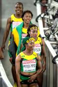 2015田径世锦赛女子4X100米接力  牙买加女队破赛会纪录获得冠军