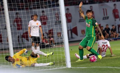 2016赛季中超联赛第17轮 河北华夏0比1负于北京国安