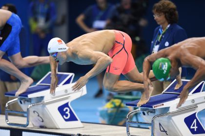 里约奥运会男子200米自由泳半决赛  中国选手孙杨晋级决赛