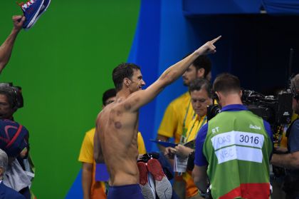 里约奥运会男子4乘100米自由泳决赛  美国队夺冠