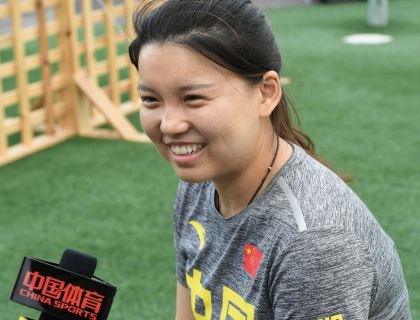 张梦雪里约奥运现场接受“中国体育”专访