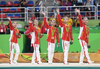 里约奥运会体操女团决赛 中国队获铜牌
