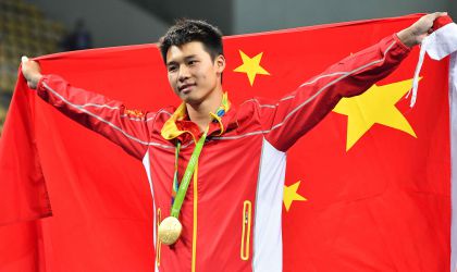 里约奥运会跳水男子10米跳台个人决赛  中国选手陈艾森摘得金牌