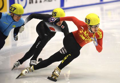 札幌亚冬会短道速滑男子500米1/4决赛 中国选手全部晋级