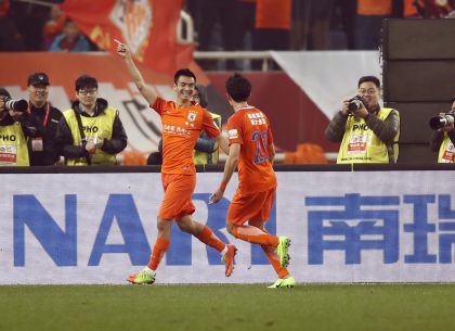 2017赛季中超联赛首轮 山东鲁能2比0胜天津泰达