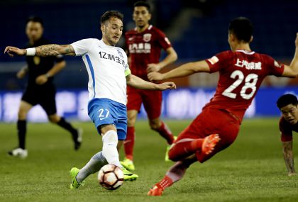 2017赛季中超联赛第九轮 天津亿利0比1负于上海上港