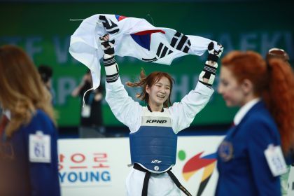 韩国选手夺得茂朱跆拳道世锦赛女子46公斤级冠军