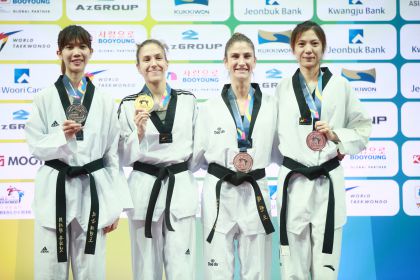 2017茂朱跆拳道世锦赛  塞尔维亚选手获女子49公斤级冠军