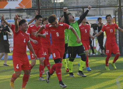 浙江队获第十三届全运会群众比赛笼式足球男子组冠军