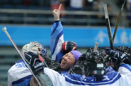 全运会女子轮滑冰球决赛 天津队战胜黑龙江队夺冠
