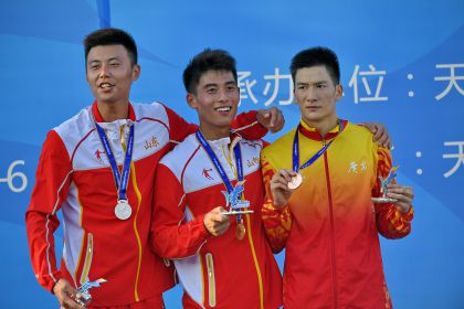 全运会男子现代五项赛 山东选手包揽冠亚军