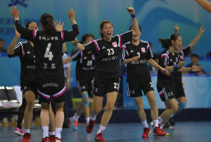 第十三届全运会女子手球决赛 江苏30比26胜安徽蝉联冠军