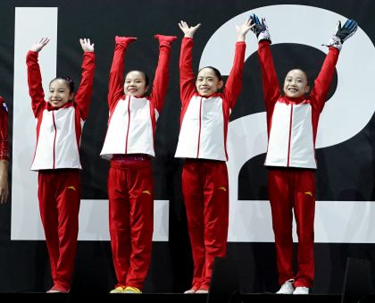 第47届体操世锦赛资格赛 中国四朵小花均晋级决赛
