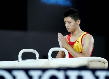 翁浩获第47届体操世锦赛鞍马第六名