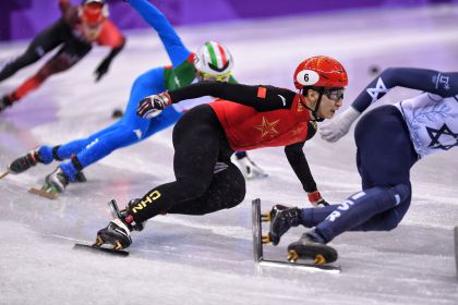 武大靖晋级平昌冬奥会短道速滑男子1500米半决赛