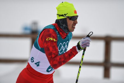 平昌冬奥会越野滑雪男子双追逐 中国选手王强体力透支未能完赛