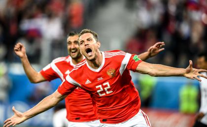 2018世界杯A组第二轮比赛  俄罗斯胜埃及获小组两连胜