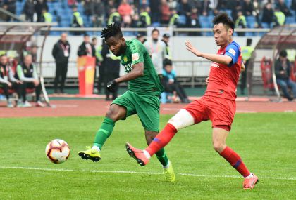 2019赛季中超联赛第二轮 重庆斯威0比4负于北京国安
