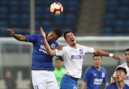 2019赛季中超联赛第九轮 天津泰达1比1平上海申花