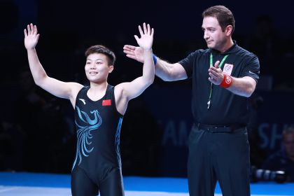 摔跤世锦赛女子53公斤级 庞倩玉因对手伤退得铜牌