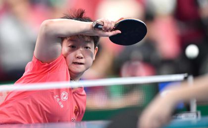2019国际乒联团体世界杯女团首轮 中国3比0胜埃及