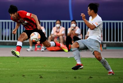 2020中超联赛苏州赛区次轮 上海上港4比0胜河北华夏