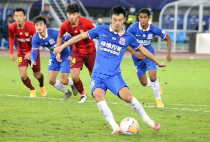 2020中超联赛苏州赛区第20轮 河北华夏0比1负于上海申花