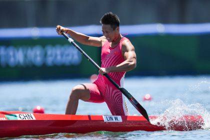 东京奥运会静水皮划艇女子200米单人划艇决赛 林文君位列第六