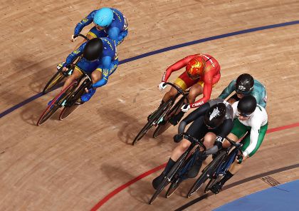 东京奥运会场地自行车女子凯林赛半决赛 钟天使第六