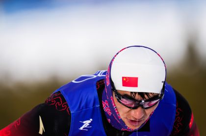 中国选手出战北京冬奥会越野滑雪男子15km传统技术
