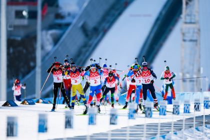 北京冬奥会冬两女子4×6公里接力场景