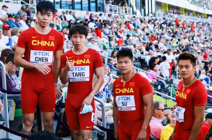 田径世锦赛男子4x100米接力预赛 中国队无缘决赛