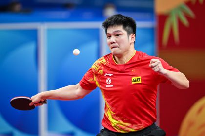 成都世乒赛男子团体1/8决赛 中国队轻取印度