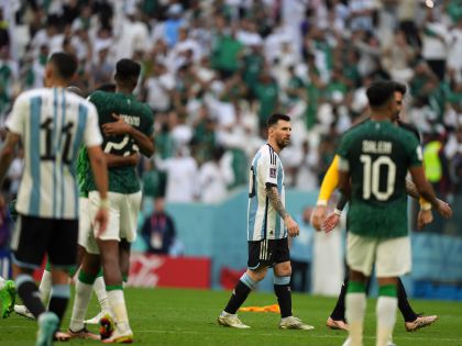 2022年卡塔尔世界杯足C组首轮 阿根廷1比2不敌沙特阿拉伯