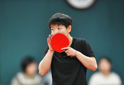 孙颖莎在京备战世乒赛单项赛
