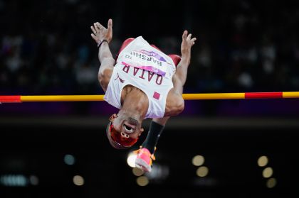 杭州亚运会田径男子跳高决赛 巴尔希姆夺冠