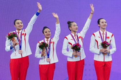 杭州亚运会艺术体操个人全能资格赛暨个人团体决赛 中国队摘铜