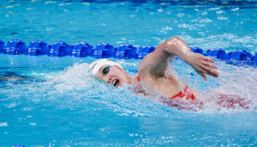 全国游泳冠军赛女子400米自由泳决赛 李冰洁夺冠