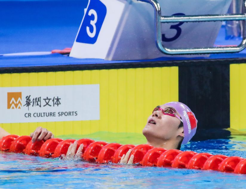 全国游泳冠军赛男子100米蝶泳决赛 王长浩夺冠
